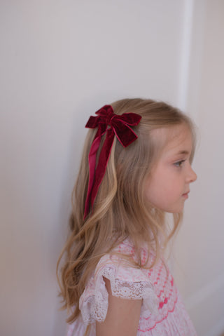 Big burgundy hair clip