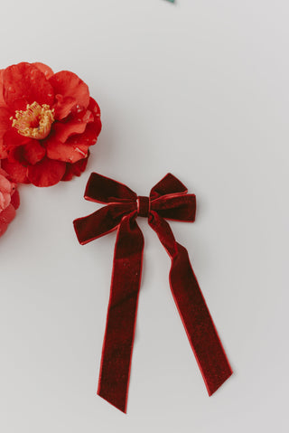 Big burgundy hair clip