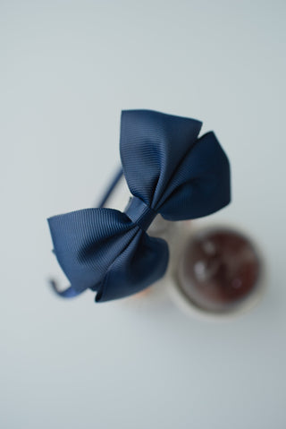 Navy hair band