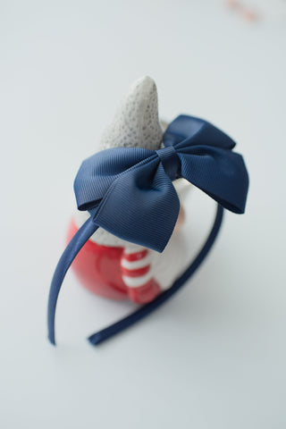 Navy hair band