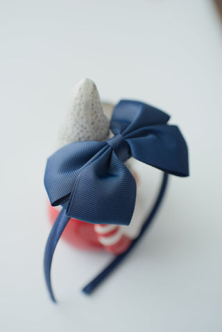Navy hair band