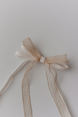 White hair clip