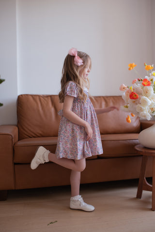 Big bow clip in dusty pink