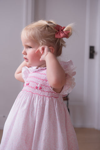 A pair of pink hair clip