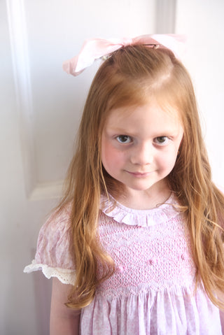 Hair clip - Oversized pinky bows